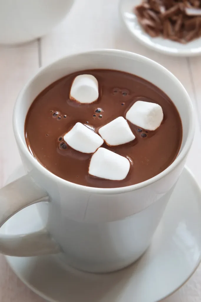 A picture of thick hot chocolate.